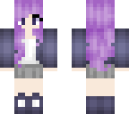 purple hair formal