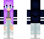 purple haired girl