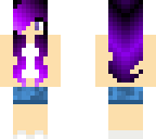 purple haired girl