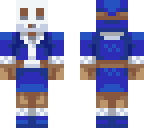 winter shy guy blue