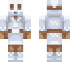 winter shy guy white