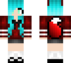 blue haired school girl redo