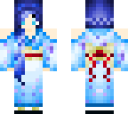 blue kimono girl