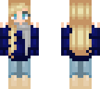 blue scarf