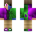 half negative purple