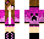 pink girl with creeper jacket