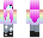 pink rainbow girl