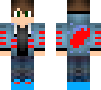 red and blue cloke