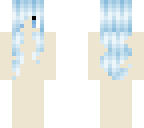 base with blue hair