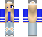 blue fall girl