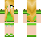 cute green spring girl
