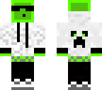green hoodie slime with headphones and sunglasses