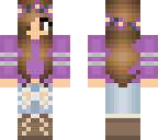 purple fall girl