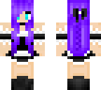 purrple haired maid