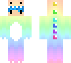 rainbow chibi dino boy
