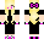 blonde with bow
