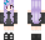 cute purple anime girl