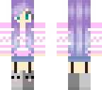 winter cat girl