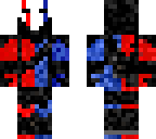 blue and red saw