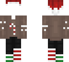 christmas boy template skin