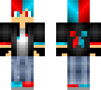 red and blue