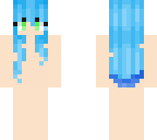 blue haired girl