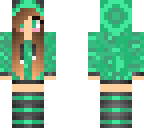 cute green hoodie girl fix