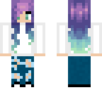 purple haired girl hair texture training