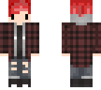 red chibi hipster