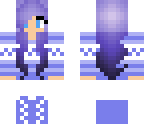 winter girl with blue eyes