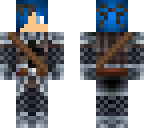 androgynous short blue hair