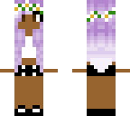 cute flower head girl