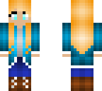 cute girl with a blue cardigan
