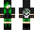 goth girl green