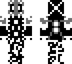 black and white