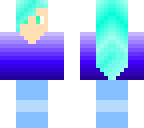blue hair cutie