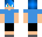 boy with blue hair