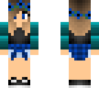 cute blue tumblr girl