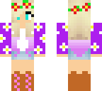 cute purple flower girl