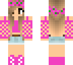 pink flower girl