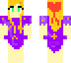 purple dress girl