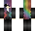 rainbow hair tuxeedo