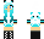 blue and black panda