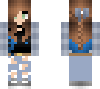 blue plaid girl