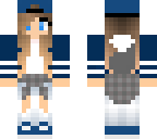 cute blue wolf tomboy