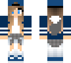cute blue wolf tomboy