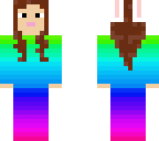 rainbow bunny girl