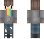 rainbow puke chibi boy