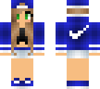 blue nike girl