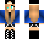 cool blue girl